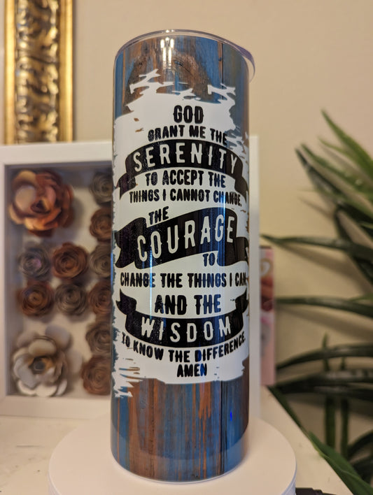 Serenity Prayer 20 ounce Tumbler