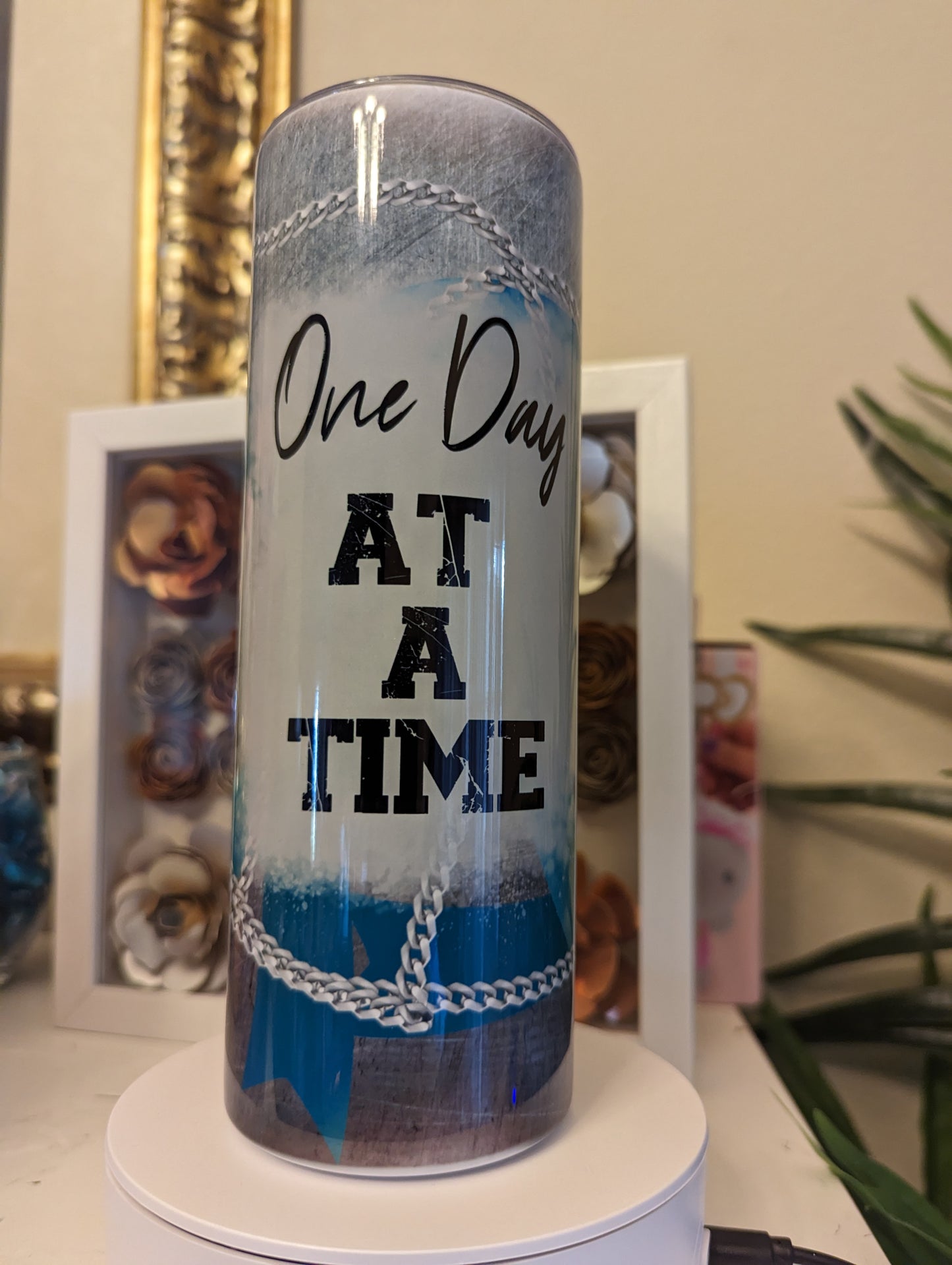 Addiction Awareness One Day at a Time 20 ounce Tumbler