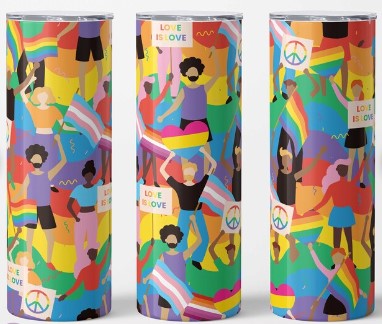 Pride 2 COLORFUL 20 ounce tumbler