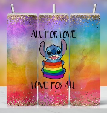 Pride LOVE FOR ALL 20 ounce tumbler