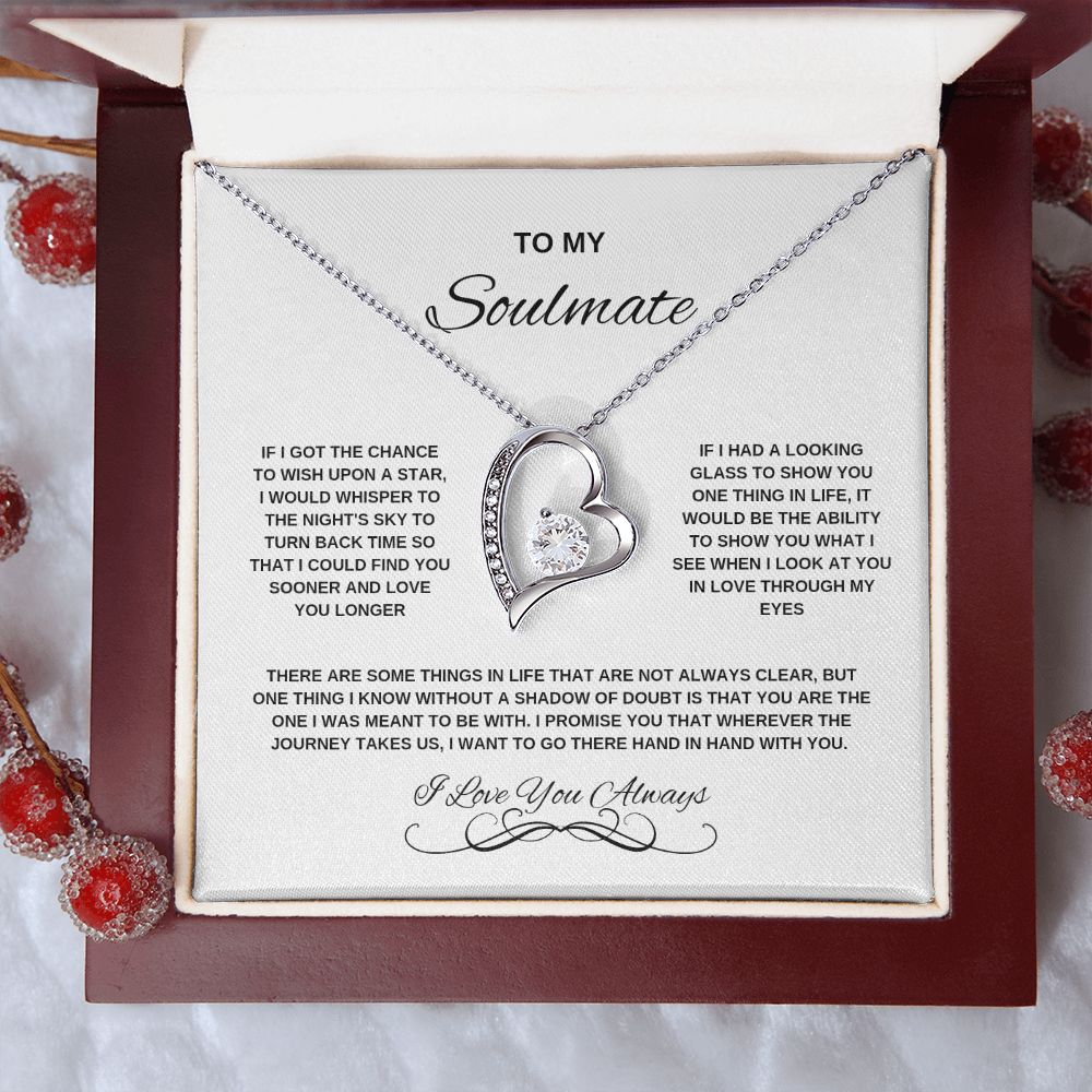 Soulmate Forever Love Necklace with On Demand Message