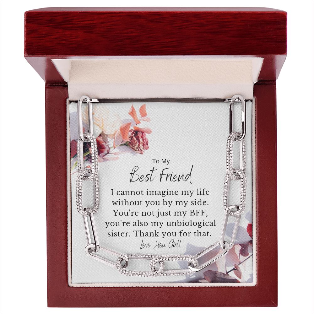 Best Friends Forever Linked Necklace with MC