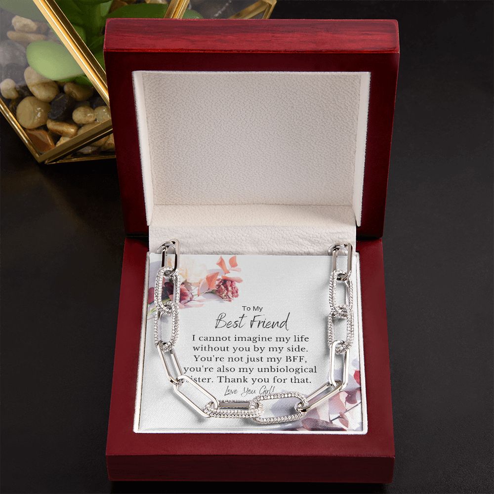 Best Friends Forever Linked Necklace with MC