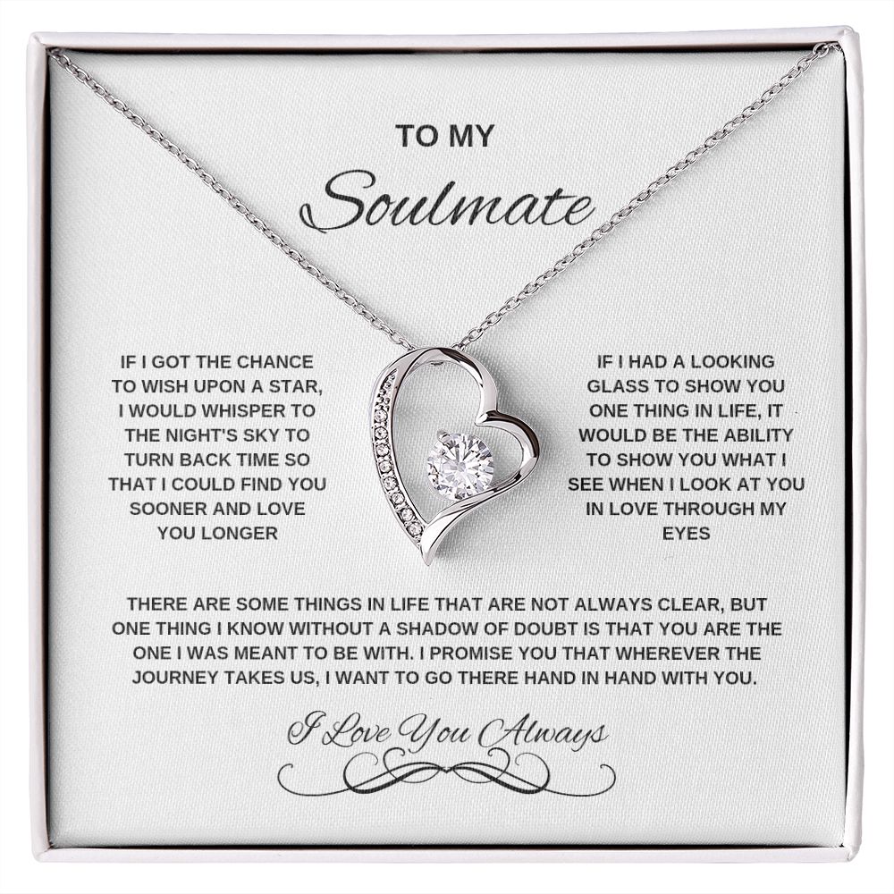 Soulmate Forever Love Necklace with On Demand Message