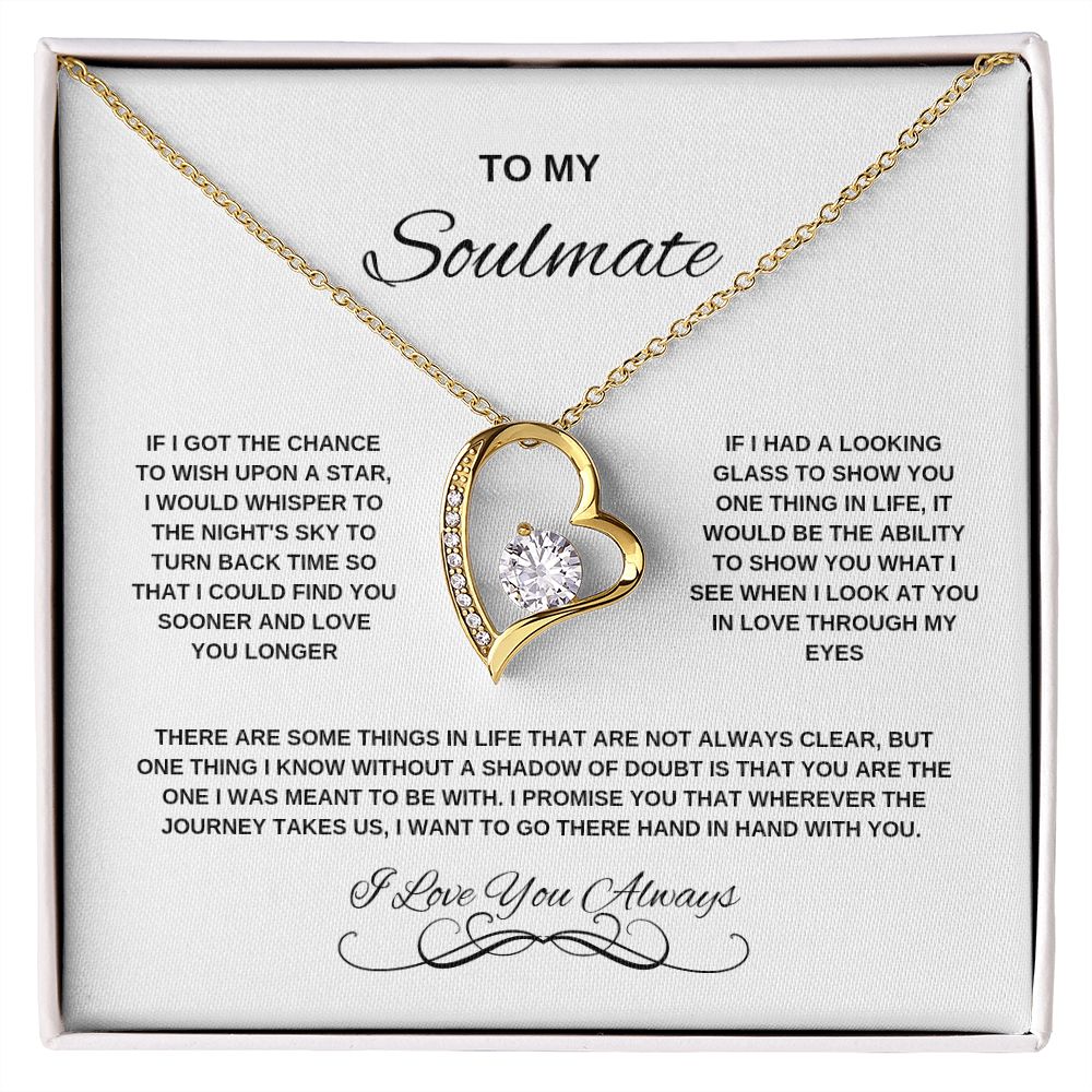 Soulmate Forever Love Necklace with On Demand Message