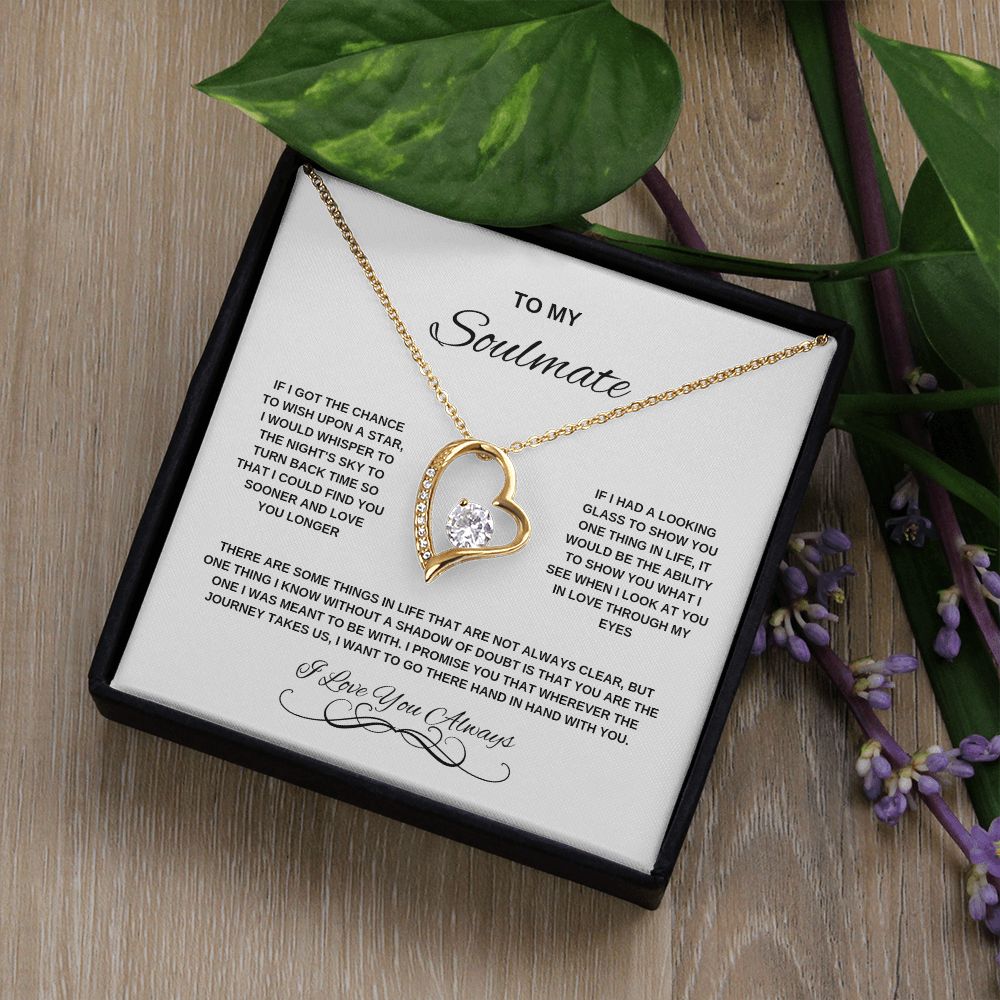 Soulmate Forever Love Necklace with On Demand Message